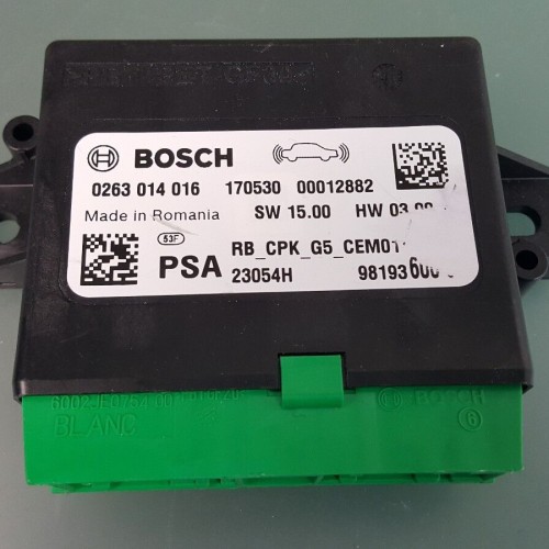 PEUGEOT Bosch Parking Sensor Control Unit Front Assistance Rear 0263014016