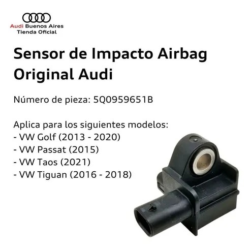 Nouveau capteur d'impact avant 5Q0959651B pour VW Golf Tiguan Jetta Audi A3 TT Q3